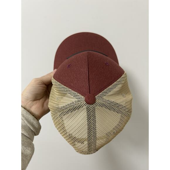 Ariat Mens Hat Trucker Cap Snap Back Red Patch‎ Western Logo Adult Adjustable #R - Picture 4 of 7